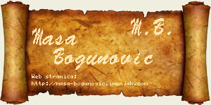 Maša Bogunović vizit kartica